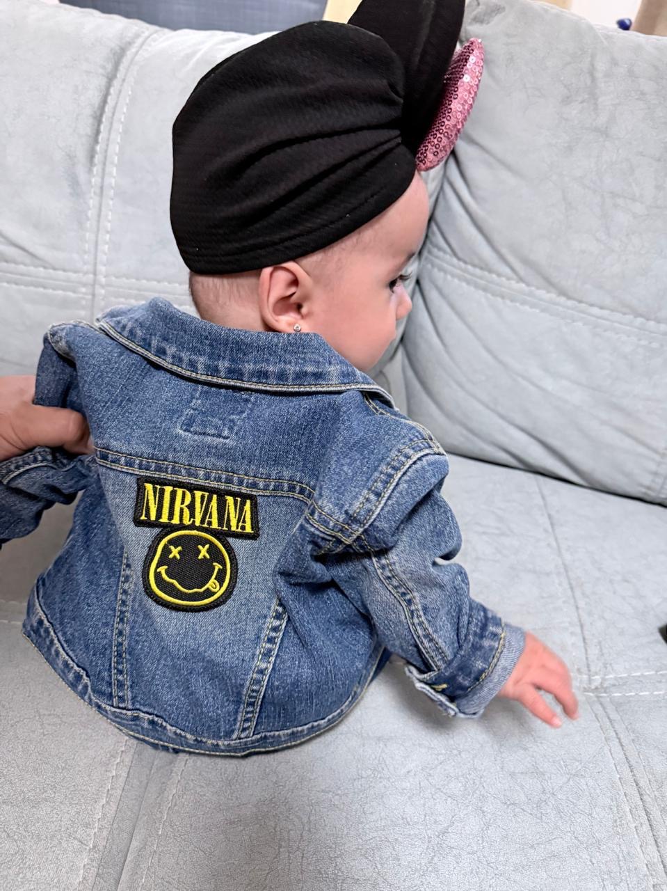 Nirvana con chamarra personalizada